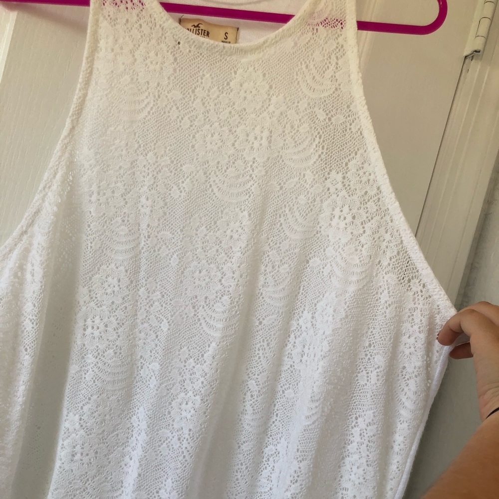 Hollister white blouse